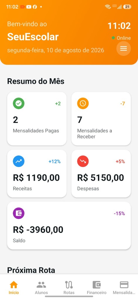 Tela Início