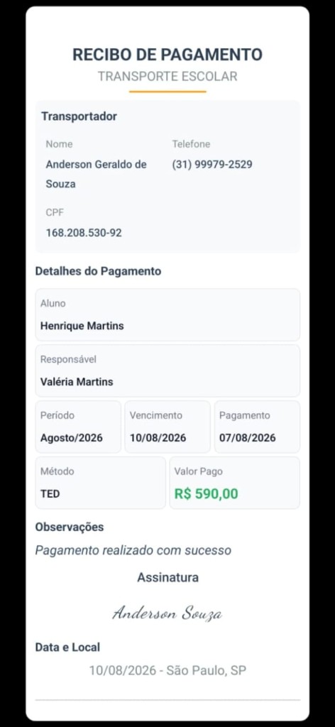 Tela Recibo